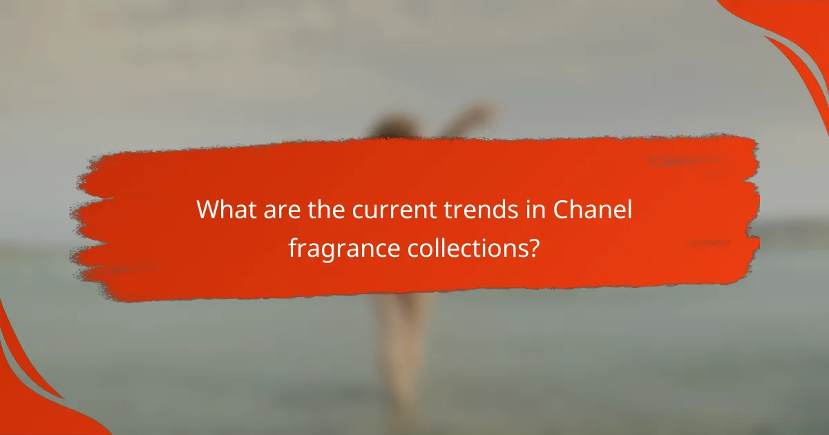What are the current trends in Chanel fragrance collections?